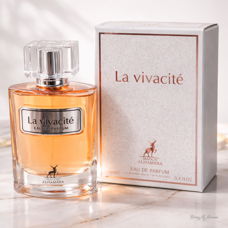 عطر ادوپرفیوم زنانه الحمبرا مدل لاویوا سیت رایحه لانکوم حجم ۱۰۰ میل